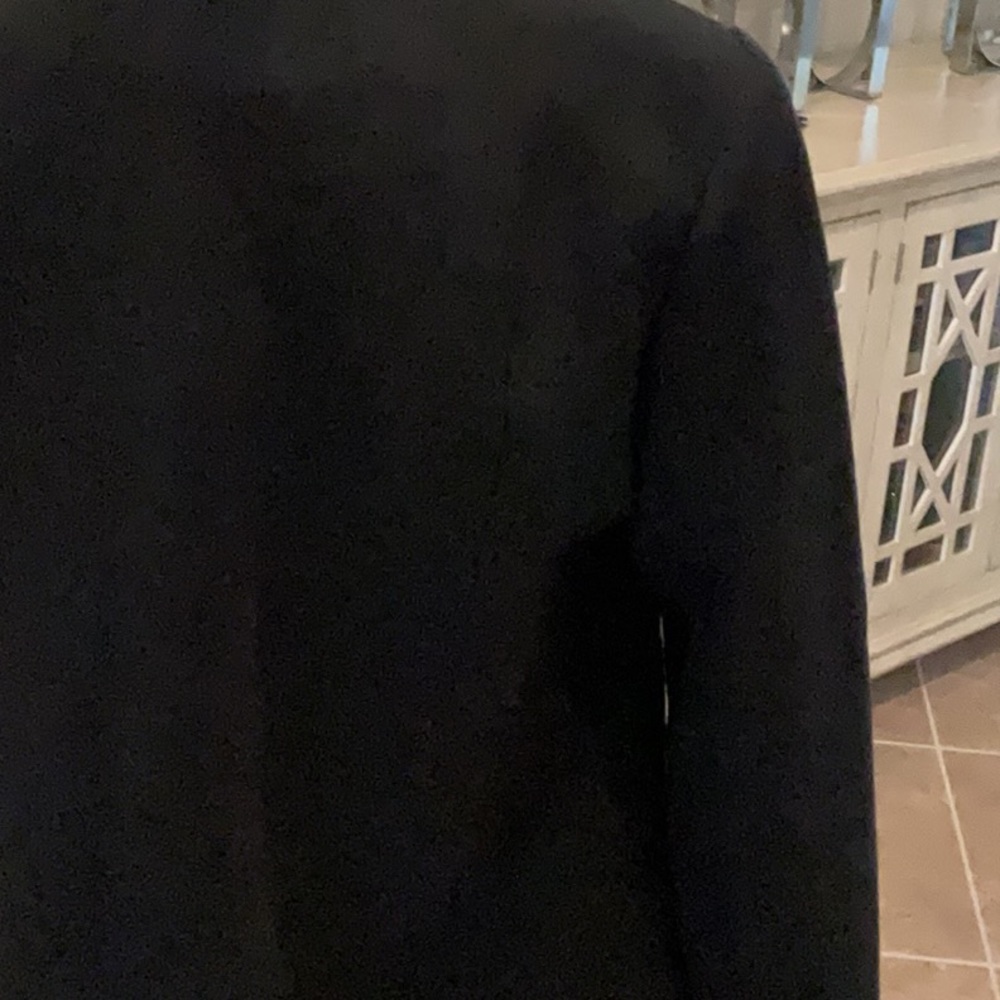 Gap Collarless Buttonfront Jacket, Black, Size. S - image 7